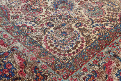 Tappeto Kerman Antico Persiano Autentico | Annodato a Mano 611x338cm