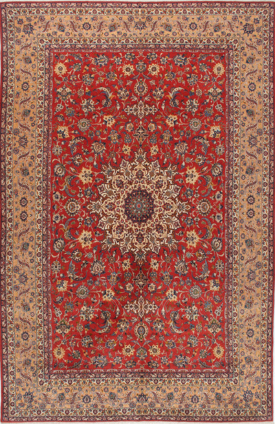 Authentic Antique Persian Isfahan Rug | Hand-Knotted 485x307cm