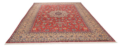 Tappeto Isfahan Antico Persiano Autentico | Annodato a Mano 485x307cm