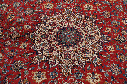 Tappeto Isfahan Antico Persiano Autentico | Annodato a Mano 485x307cm