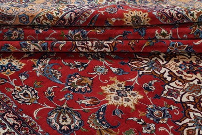 Tappeto Isfahan Antico Persiano Autentico | Annodato a Mano 485x307cm