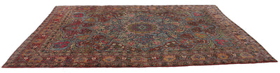 Tappeto Kerman Antico Persiano Autentico | Annodato a Mano 391x284cm - CarpetLiving