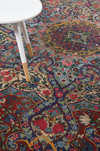 Tappeto Kerman Antico Persiano Autentico | Annodato a Mano 391x284cm - CarpetLiving