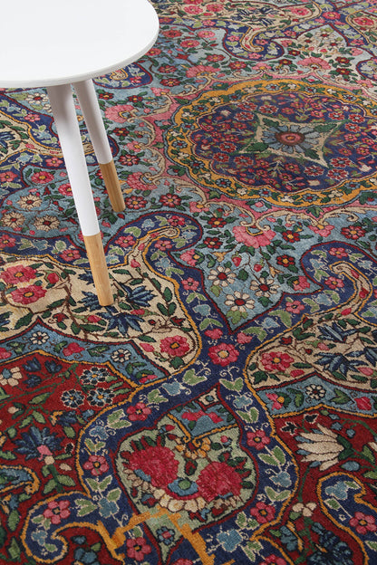 Tappeto Kerman Antico Persiano Autentico | Annodato a Mano 391x284cm