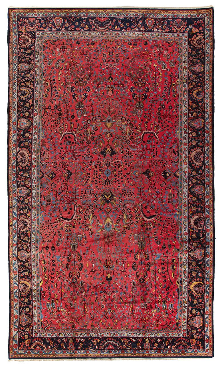 Tappeto Lillian Antico Persiano Autentico | Annodato a Mano 686x386cm