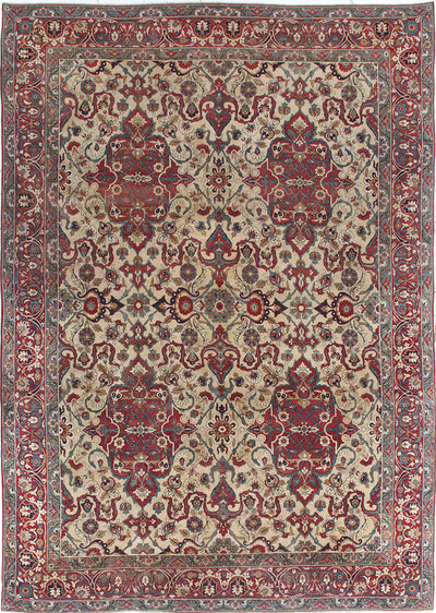 Authentic Antique Persian Isfahan Rug | Hand-Knotted 389x273cm