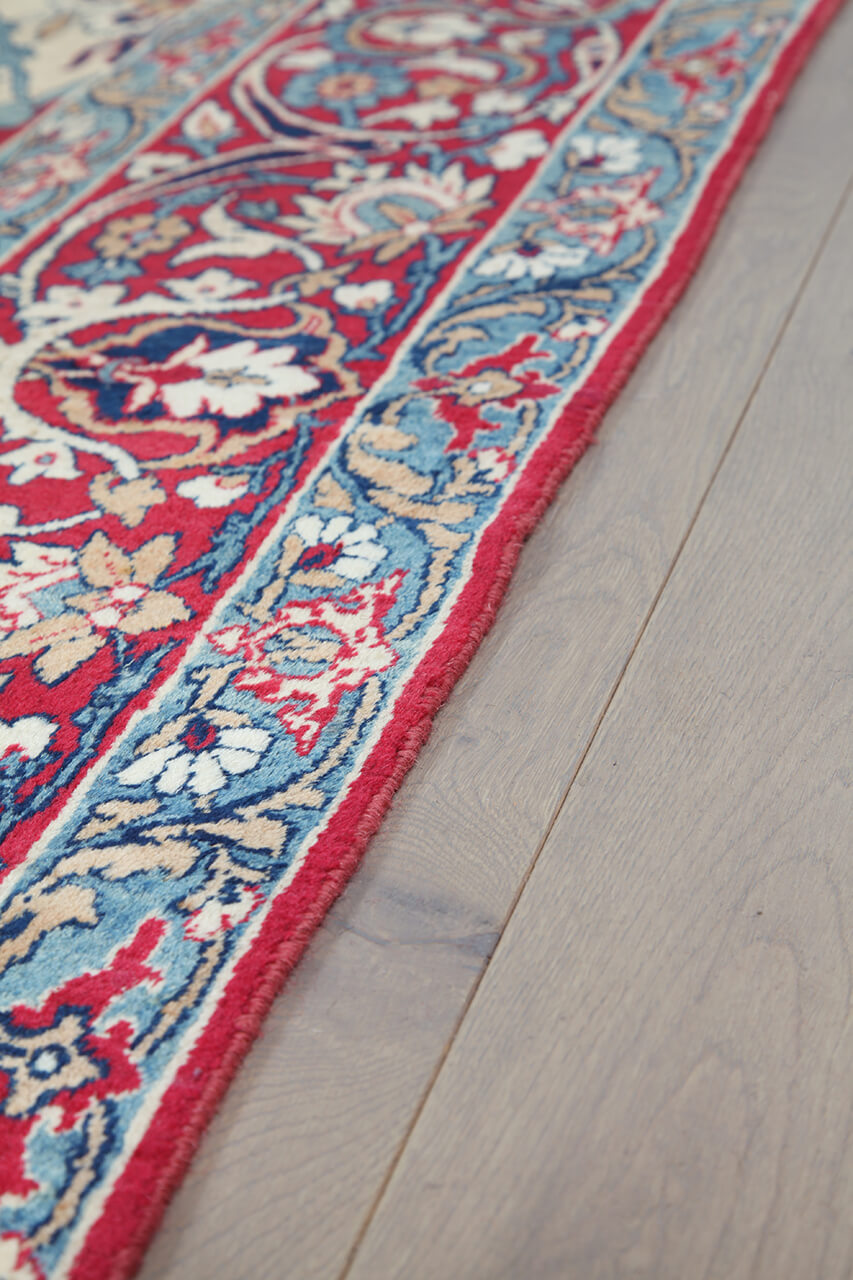 Tappeto Isfahan Antico Persiano Autentico | Annodato a Mano 389x273cm