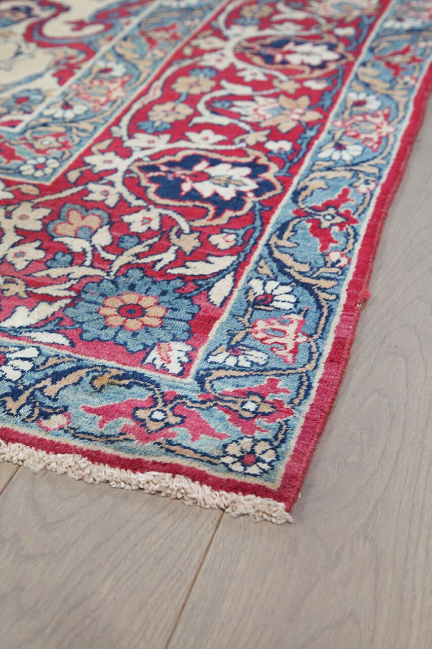 Tappeto Isfahan Antico Persiano Autentico | Annodato a Mano 389x273cm