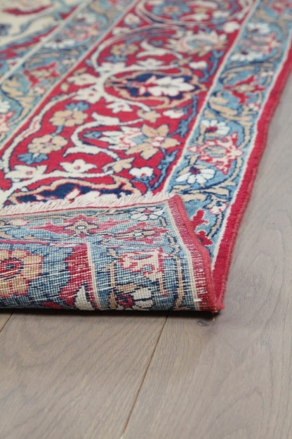 Tappeto Isfahan Antico Persiano Autentico | Annodato a Mano 389x273cm