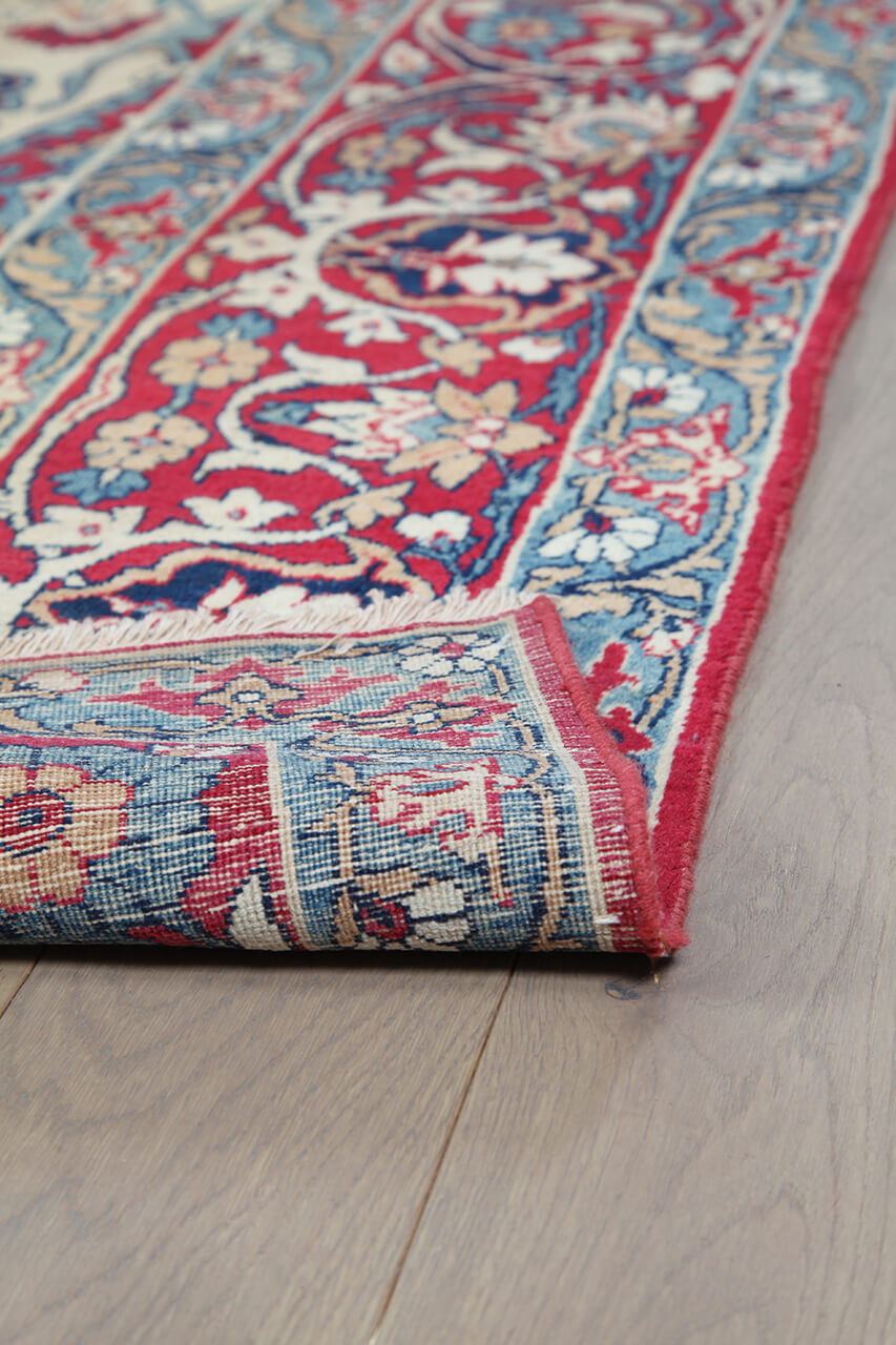 Tappeto Isfahan Antico Persiano Autentico | Annodato a Mano 389x273cm