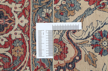 Tappeto Isfahan Antico Persiano Autentico | Annodato a Mano 389x273cm