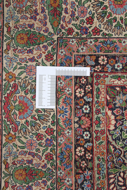 Tappeto Kerman Antico Persiano Autentico | Annodato a Mano 369x265cm