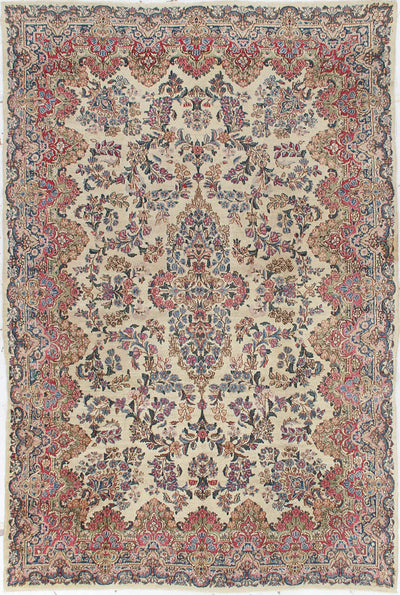 Tappeto Kerman Antico Persiano Autentico | Annodato a Mano 281x181cm - CarpetLiving
