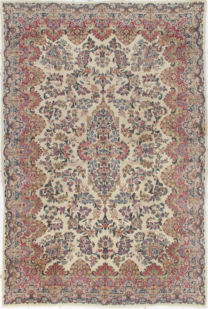 Tappeto Kerman Antico Persiano Autentico | Annodato a Mano 281x181cm