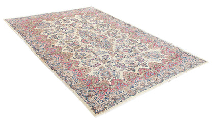 Tappeto Kerman Antico Persiano Autentico | Annodato a Mano 281x181cm