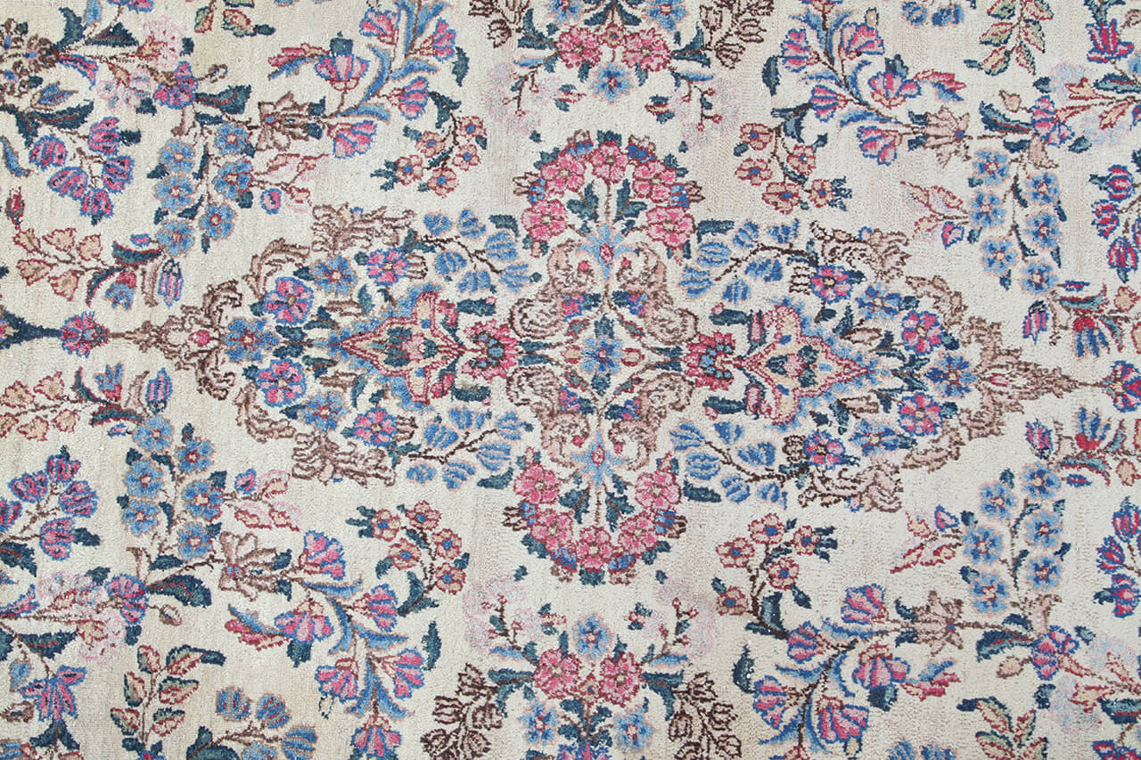 Tappeto Kerman Antico Persiano Autentico | Annodato a Mano 281x181cm