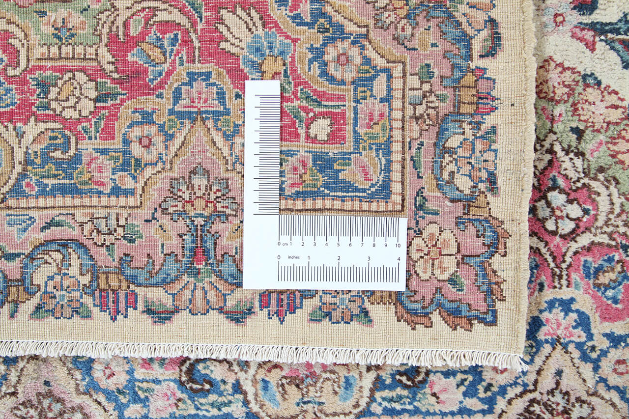 Tappeto Kerman Antico Persiano Autentico | Annodato a Mano 281x181cm