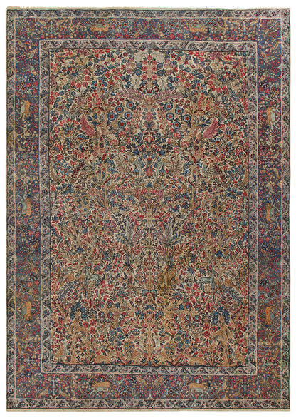 Tappeto Kerman Antico Persiano Autentico | Annodato a Mano 291x208cm