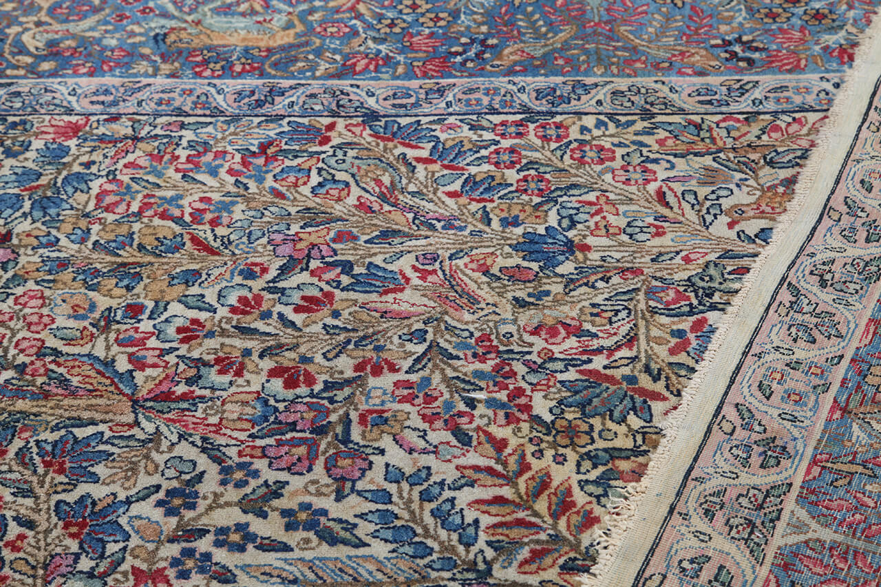 Tappeto Kerman Antico Persiano Autentico | Annodato a Mano 291x208cm