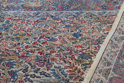 Tappeto Kerman Antico Persiano Autentico | Annodato a Mano 291x208cm