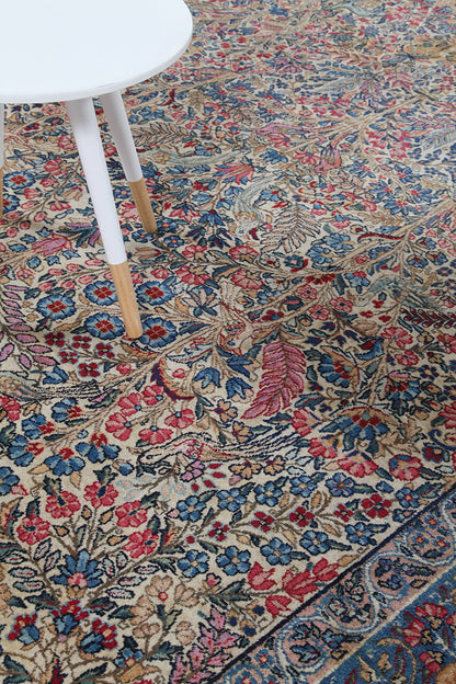 Tappeto Kerman Antico Persiano Autentico | Annodato a Mano 291x208cm