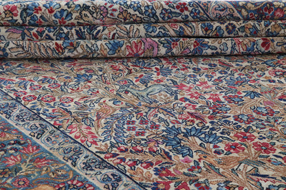 Tappeto Kerman Antico Persiano Autentico | Annodato a Mano 291x208cm