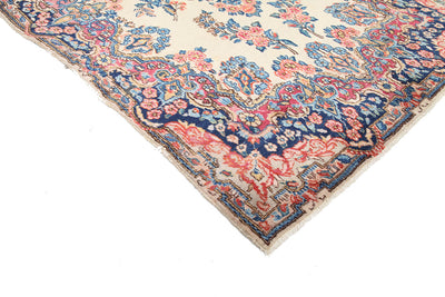 Tappeto Kerman Antico Persiano Autentico | Annodato a Mano 227x114cm - CarpetLiving