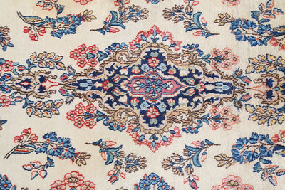 Tappeto Kerman Antico Persiano Autentico | Annodato a Mano 227x114cm - CarpetLiving