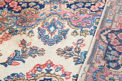 Tappeto Kerman Antico Persiano Autentico | Annodato a Mano 227x114cm - CarpetLiving