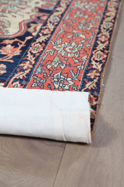 Authentic Antique Persian Isfahan Rug | Hand-Knotted 209x137cm