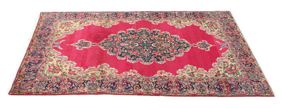 Tappeto Kerman Antico Persiano Autentico | Annodato a Mano 199x118cm - CarpetLiving
