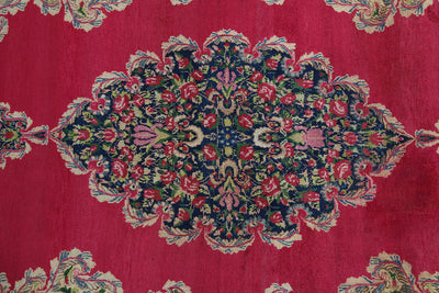Tappeto Kerman Antico Persiano Autentico | Annodato a Mano 199x118cm - CarpetLiving