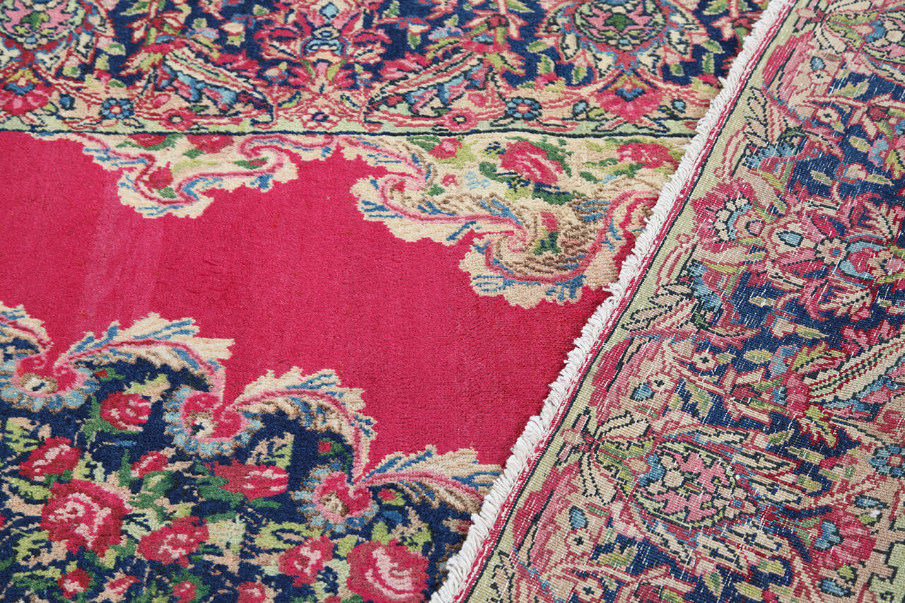 Tappeto Kerman Antico Persiano Autentico | Annodato a Mano 199x118cm