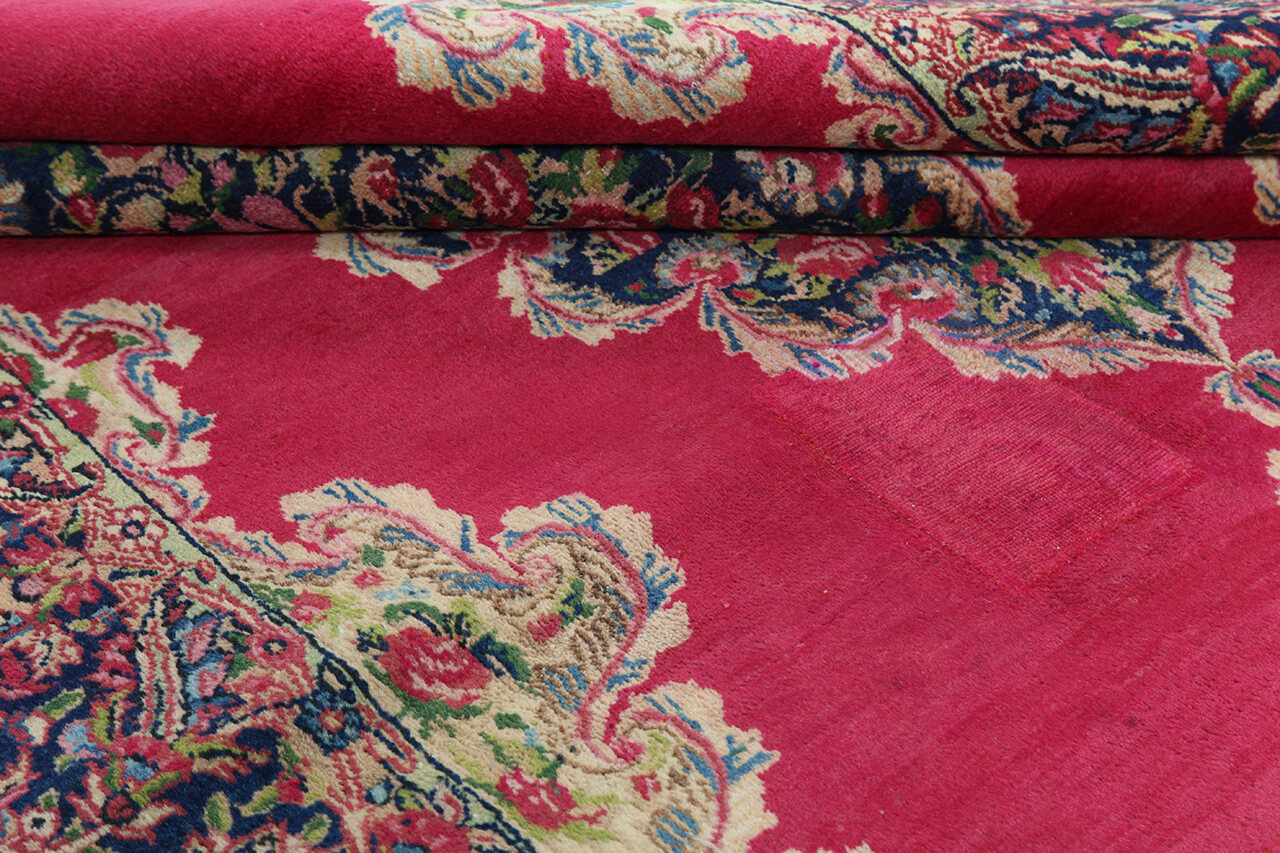 Tappeto Kerman Antico Persiano Autentico | Annodato a Mano 199x118cm