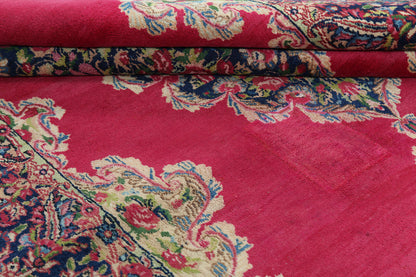 Tappeto Kerman Antico Persiano Autentico | Annodato a Mano 199x118cm