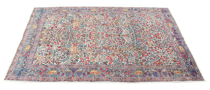Tappeto Kerman Antico Persiano Autentico | Annodato a Mano 201x128cm