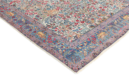 Tappeto Kerman Antico Persiano Autentico | Annodato a Mano 201x128cm