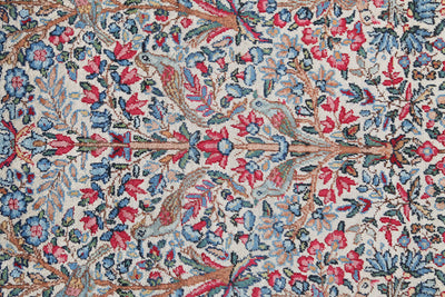 Tappeto Kerman Antico Persiano Autentico | Annodato a Mano 201x128cm - CarpetLiving