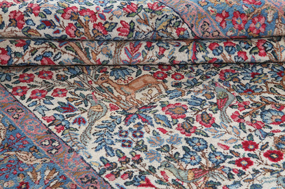 Tappeto Kerman Antico Persiano Autentico | Annodato a Mano 201x128cm