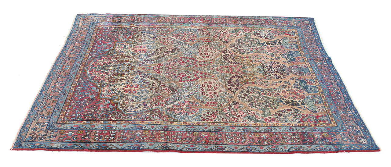 Tappeto Kerman Antico Persiano Autentico | Annodato a Mano 199x145cm