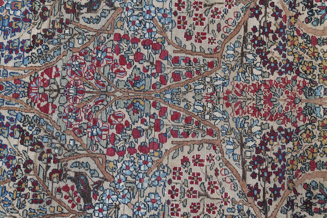 Tappeto Kerman Antico Persiano Autentico | Annodato a Mano 199x145cm