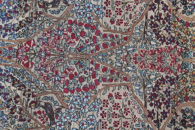 Tappeto Kerman Antico Persiano Autentico | Annodato a Mano 199x145cm - CarpetLiving