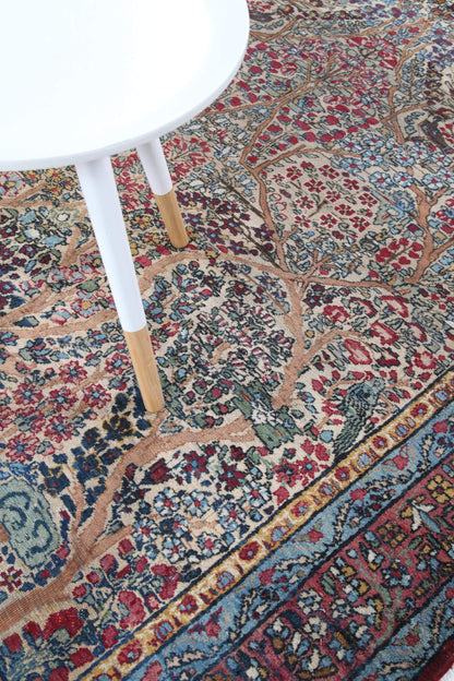 Tappeto Kerman Antico Persiano Autentico | Annodato a Mano 199x145cm