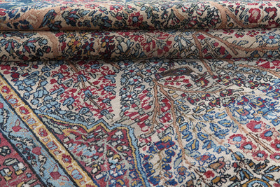 Tappeto Kerman Antico Persiano Autentico | Annodato a Mano 199x145cm - CarpetLiving