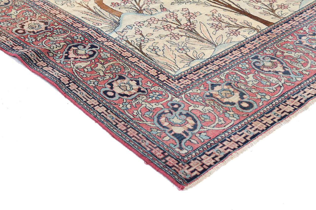 Authentic Antique Persian Isfahan Rug | Hand-Knotted 201x131cm