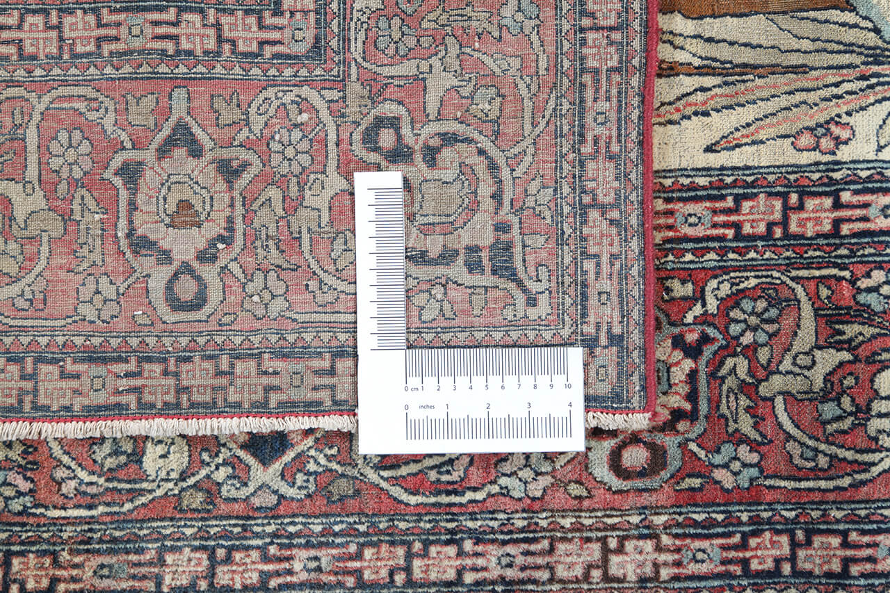 Authentic Antique Persian Isfahan Rug | Hand-Knotted 201x131cm