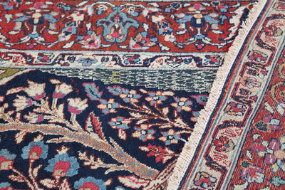 Tappeto Kerman Antico Persiano Autentico | Annodato a Mano 206x133cm - CarpetLiving