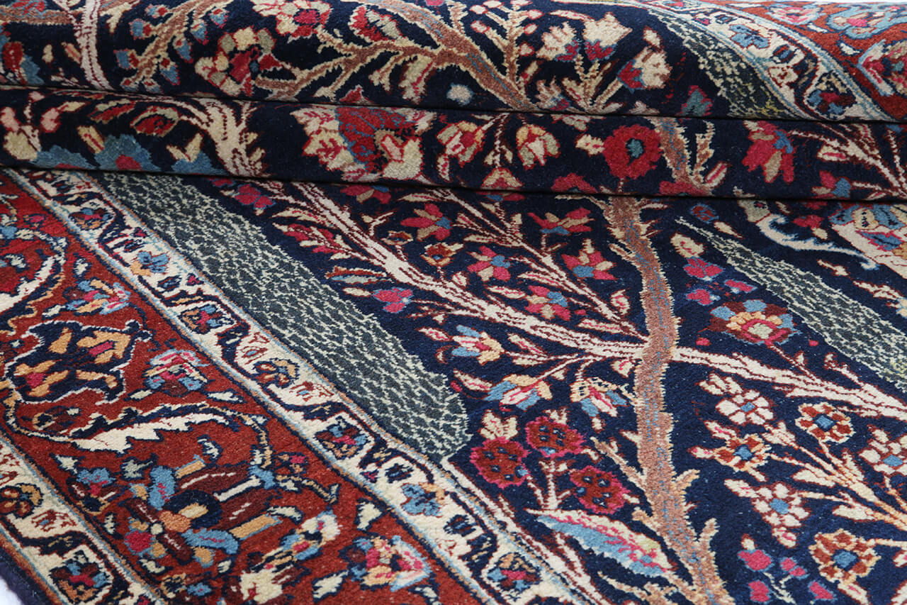 Tappeto Kerman Antico Persiano Autentico | Annodato a Mano 206x133cm