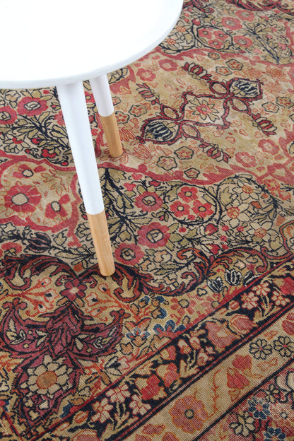 Tappeto Kerman Antico Persiano Autentico | Annodato a Mano 181x121cm