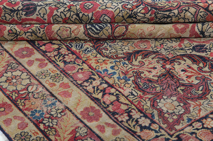 Tappeto Kerman Antico Persiano Autentico | Annodato a Mano 181x121cm